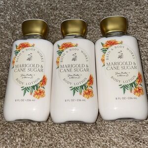 Bath and Body Works Marigold & Cane Sugar Body Lotion‎ 8 fl oz 3x